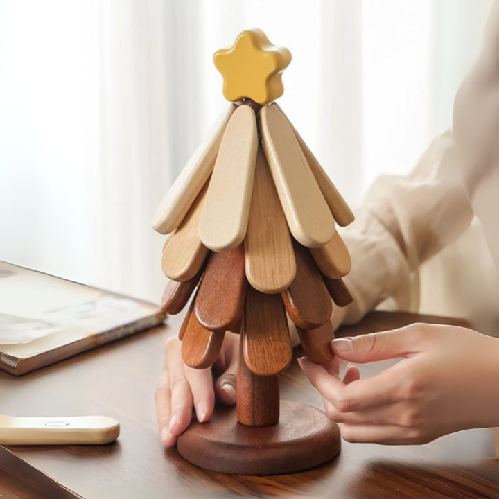 Wooden Trivets for Hot Dishes Christmas Tree