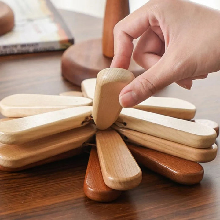 Wooden Trivets for Hot Dishes Christmas Tree