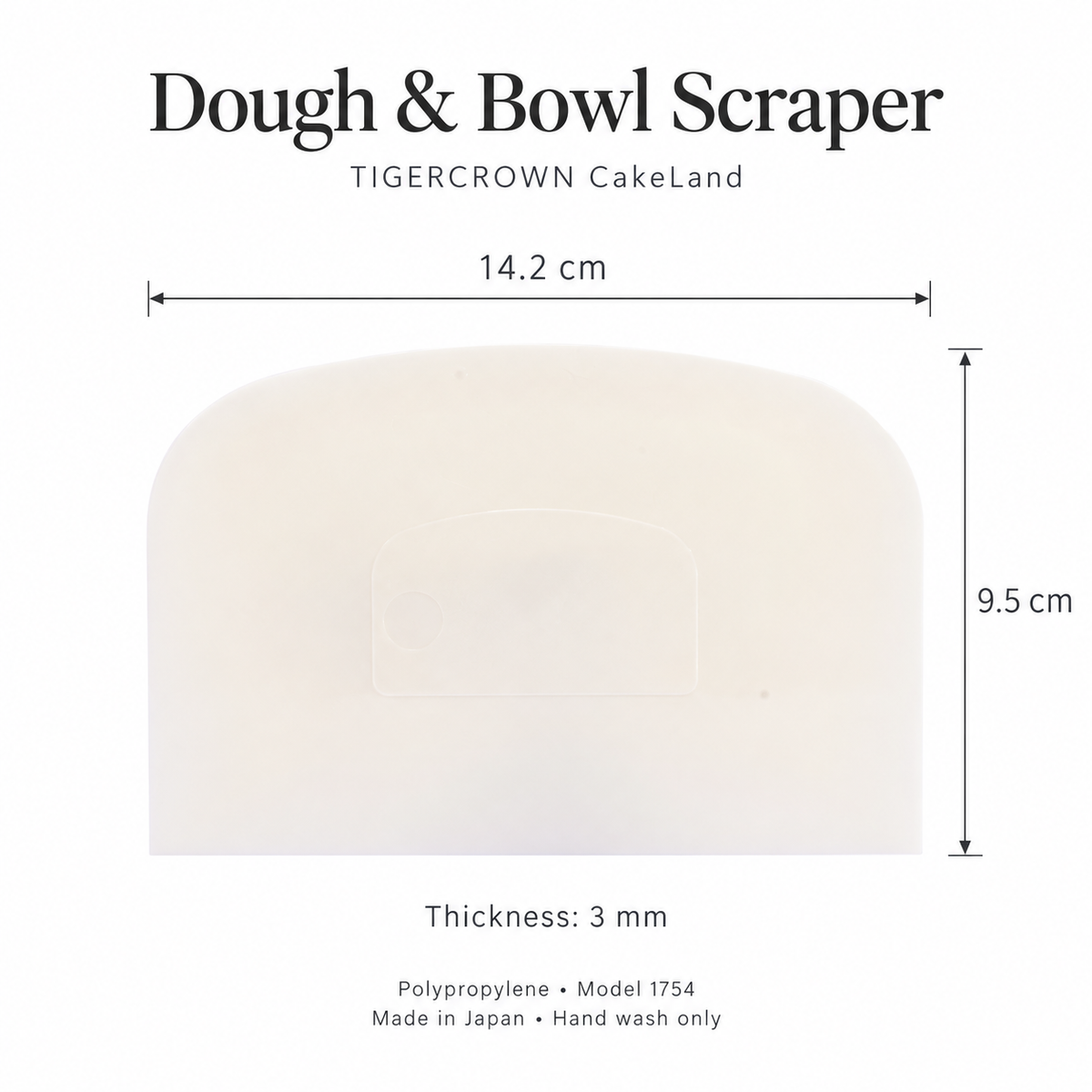 TIGERCROWN CakeLand Dough & Bowl Scraper
