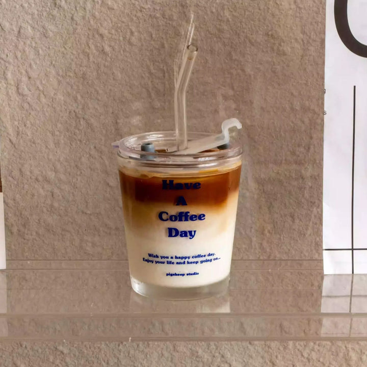 Coffee Travel Cup with Straw (Have A Coffee Day)