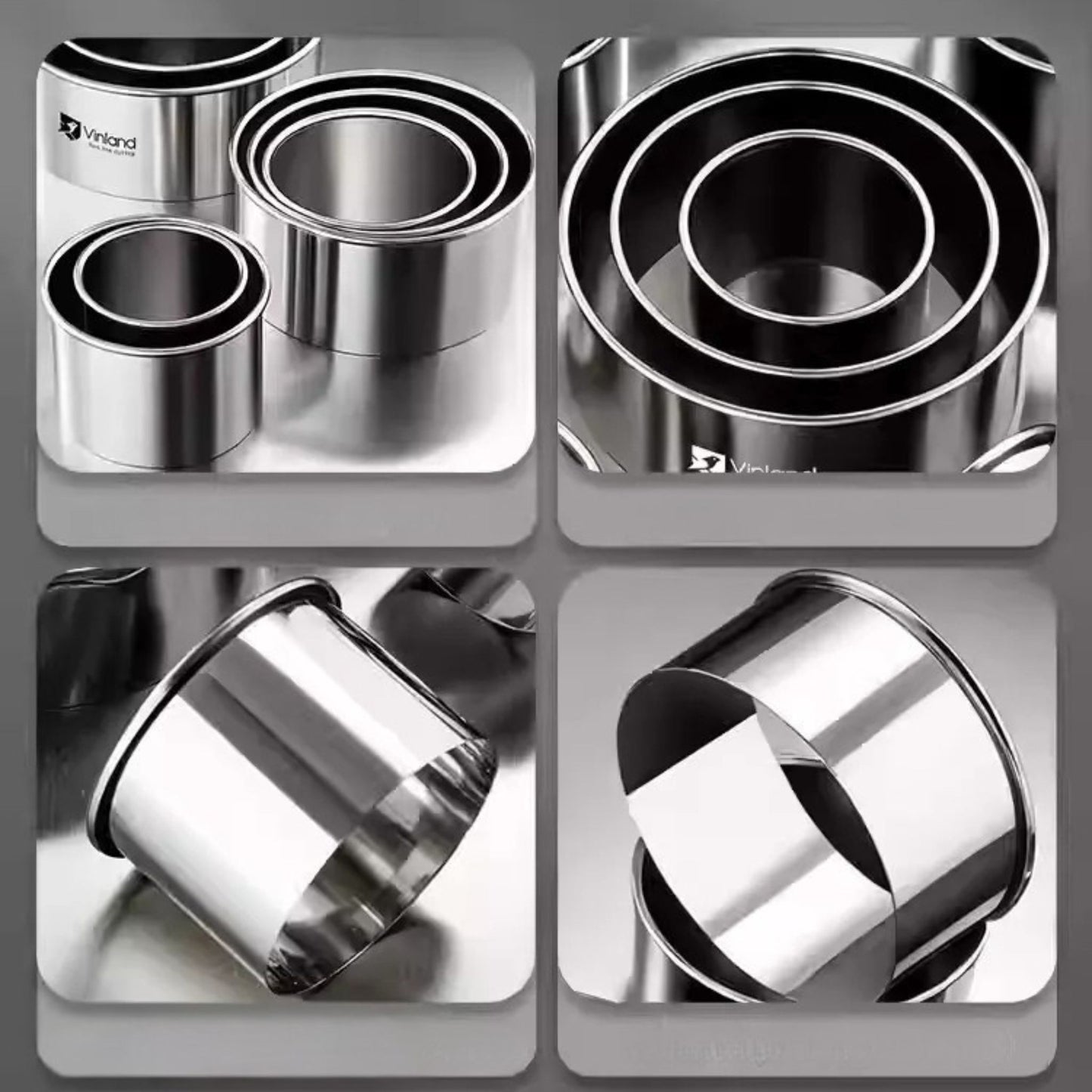 Stainless Steel Biscuit Cutter Set, alternate view 4