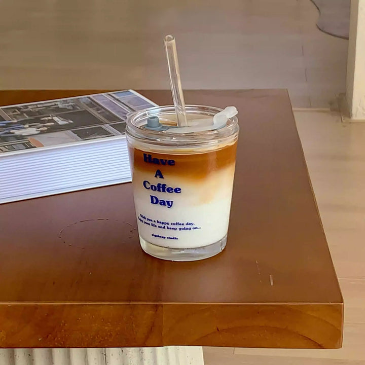 Coffee Travel Cup with Straw (Have A Coffee Day)