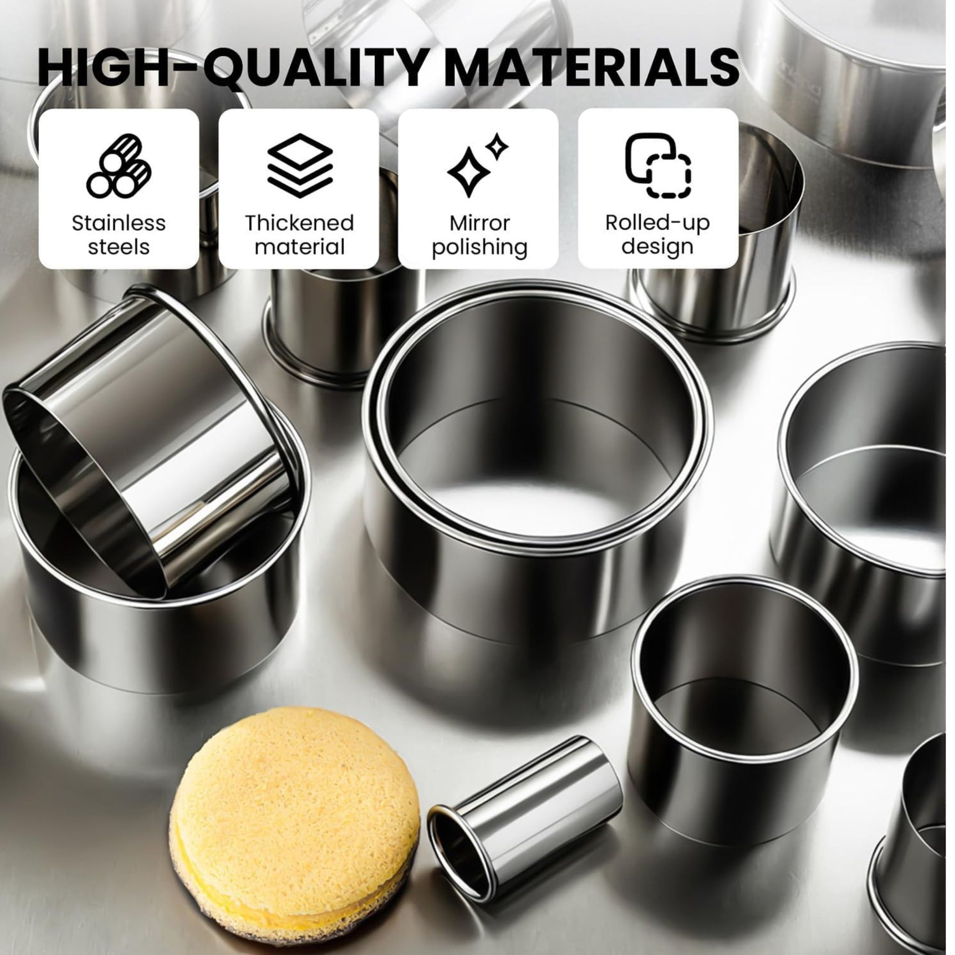 Stainless Steel Biscuit Cutter Set, alternate view 5