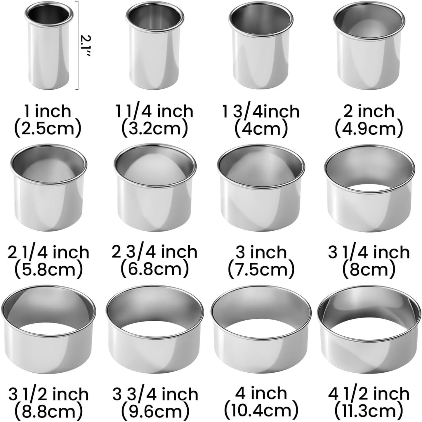 Stainless Steel Biscuit Cutter Set, alternate view 6