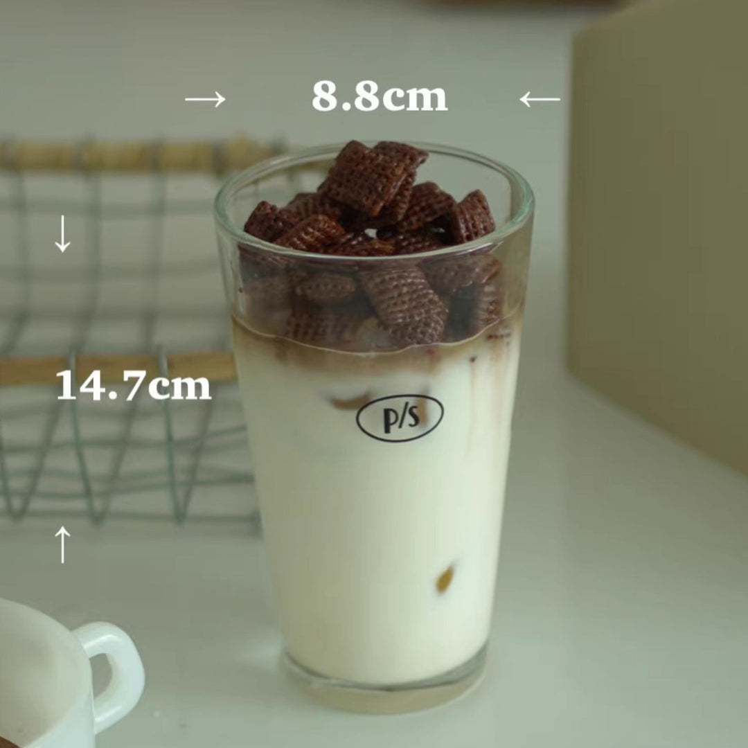 Minimalist Korean Style Coffee Glass Tumbler (Have A Coffee Day)
