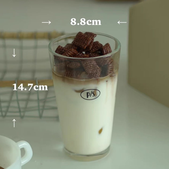 Minimalist Korean Style Coffee Glass Tumbler (Have A Coffee Day)