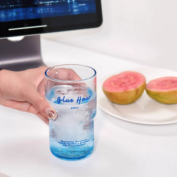 “Blue Hour” French Iced Tea Glass Tumbler