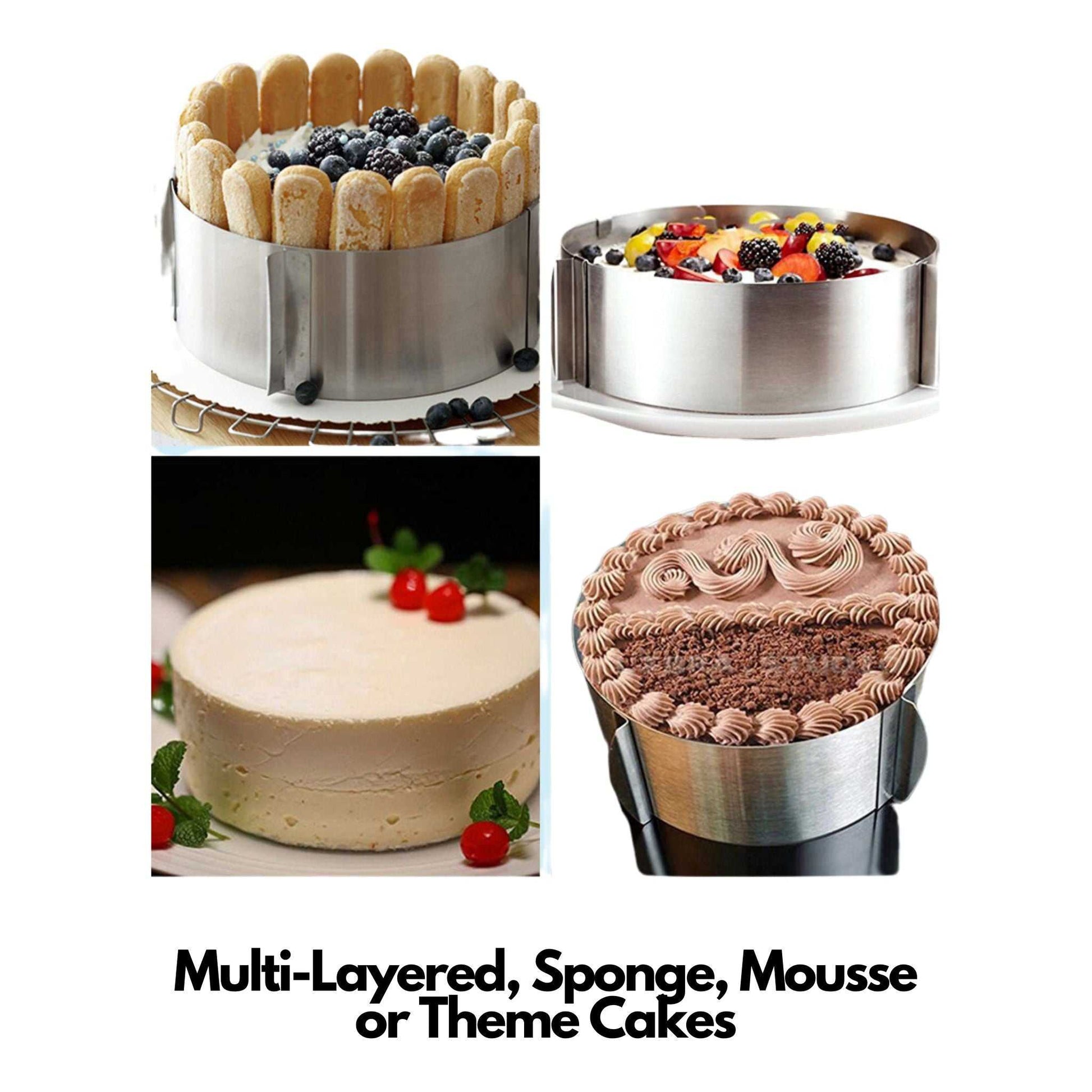 Adjustable Mousse Mold Stainless Steel