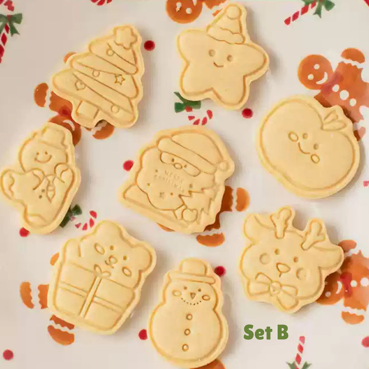 クリスマス・ジンジャーブレッドクッキースタンプセット（別角度7）