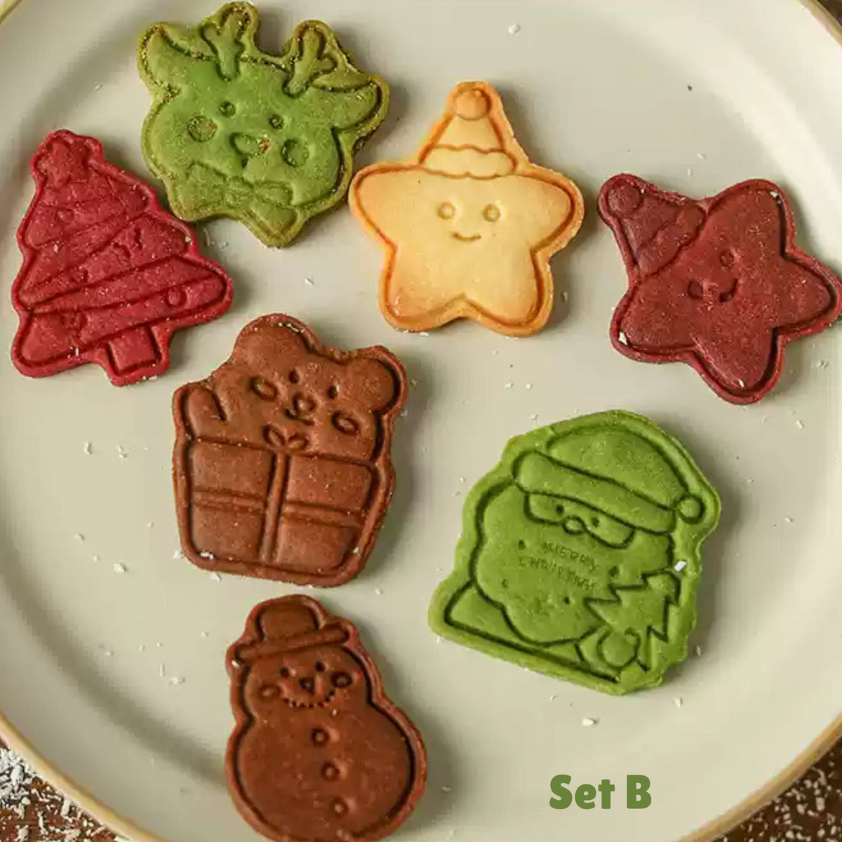 クリスマス・ジンジャーブレッドクッキースタンプセット（別角度5）