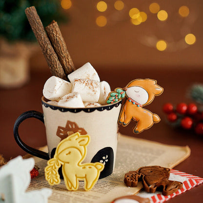 カップ縁用クリスマスクッキーカッター