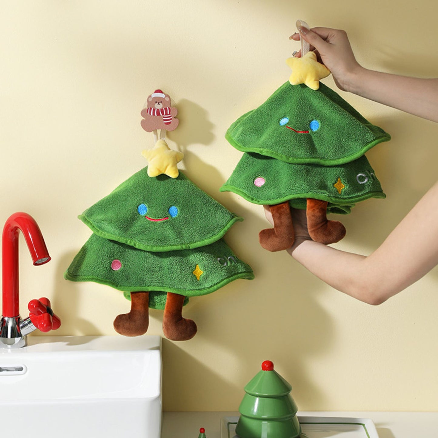 Christmas Tree Hand Towel, alternate view 4