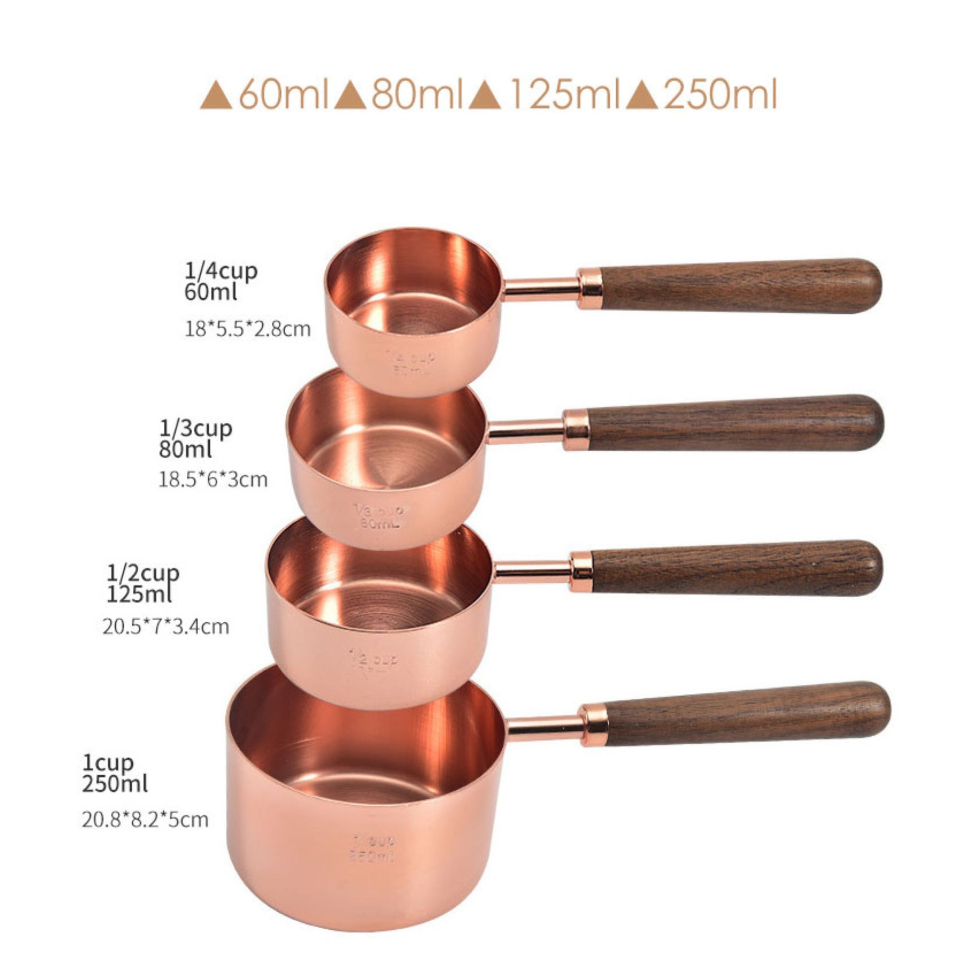 Copper Measuring Cups & Spoons, alternate view 4
