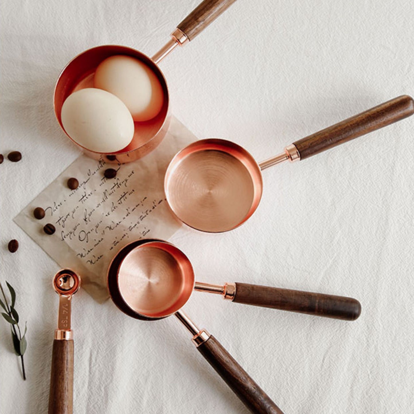 Copper Measuring Cups & Spoons, alternate view 3