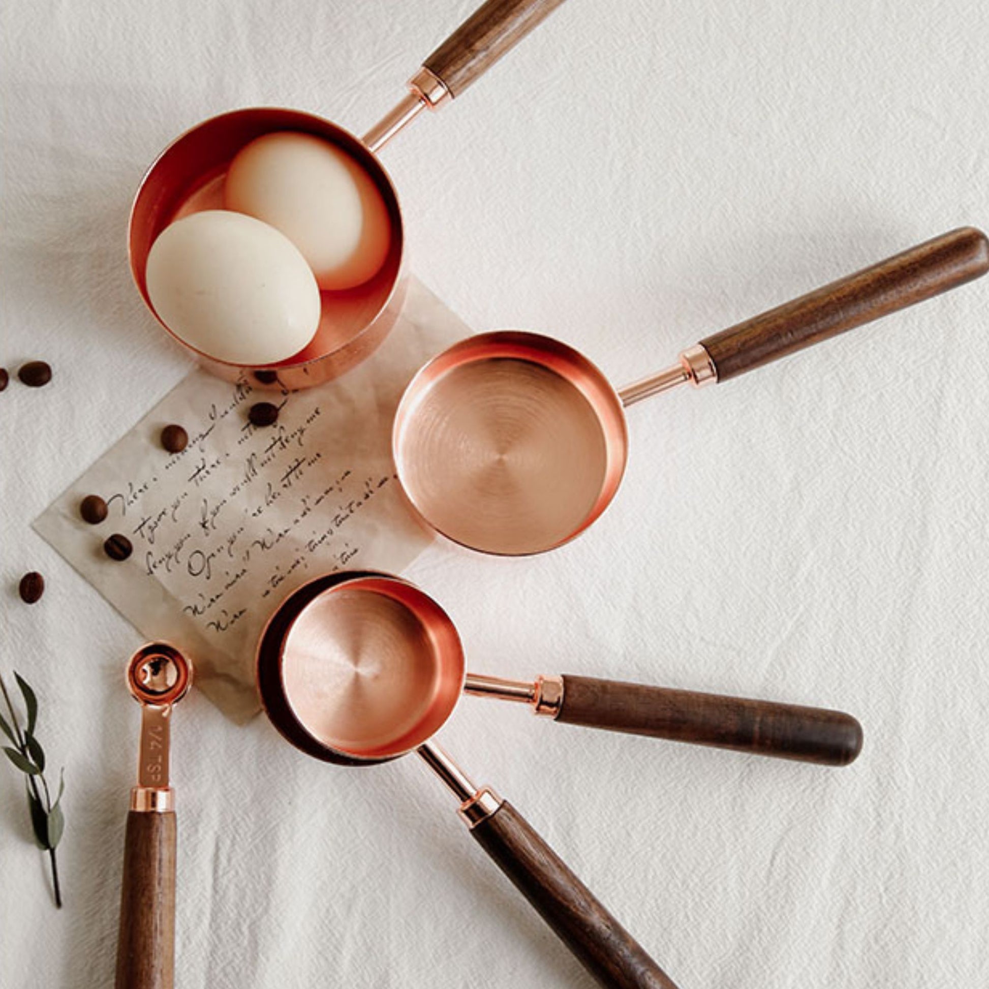 Copper Measuring Cups & Spoons, alternate view 3