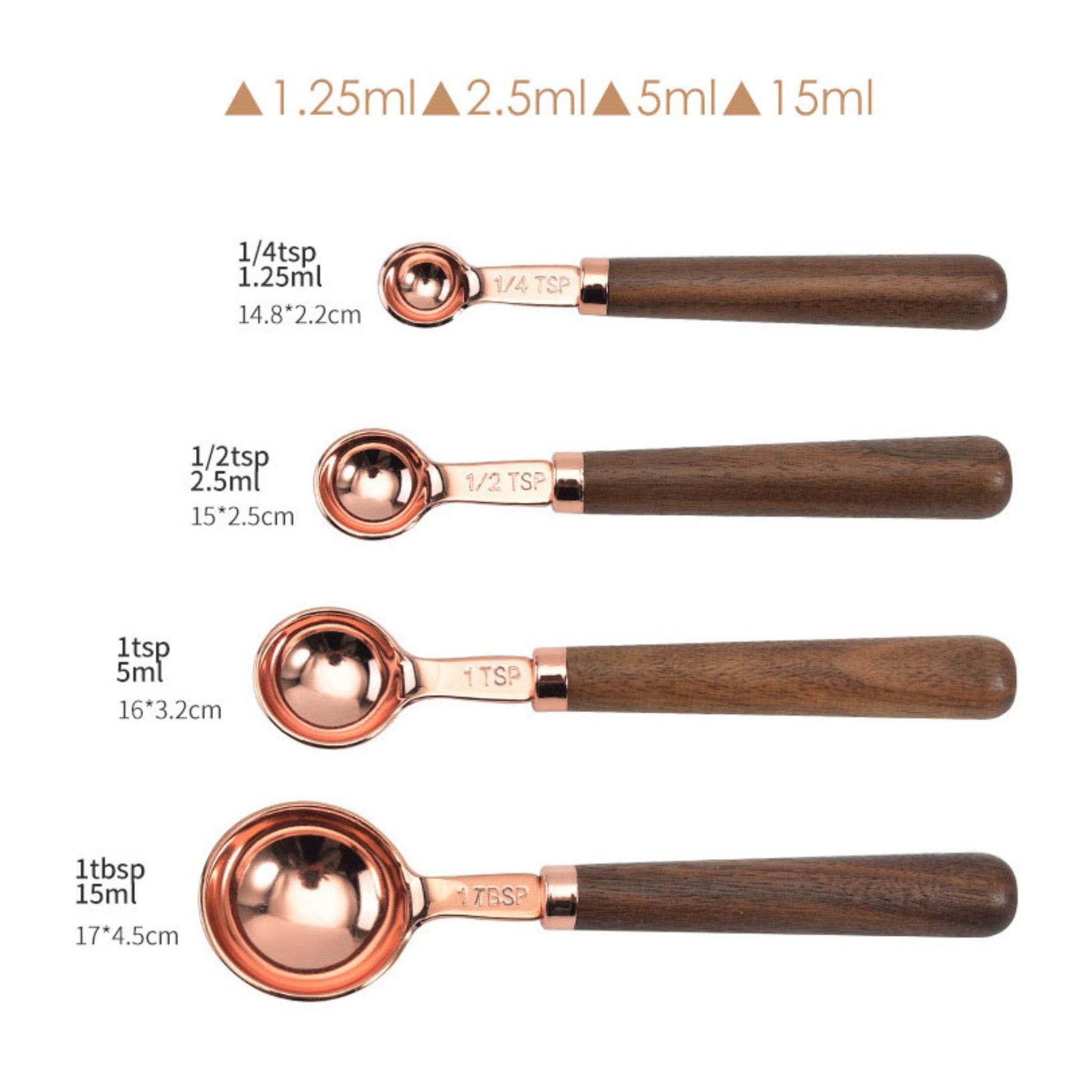 Copper Measuring Cups & Spoons, alternate view 10