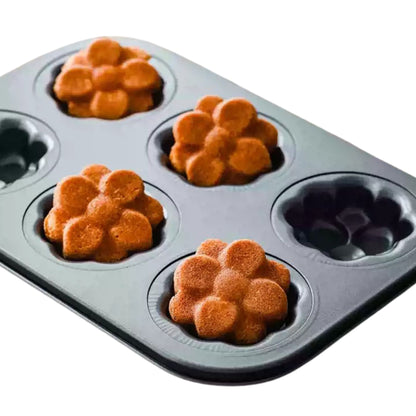 6-Cavity Flower Madeleine Pan
