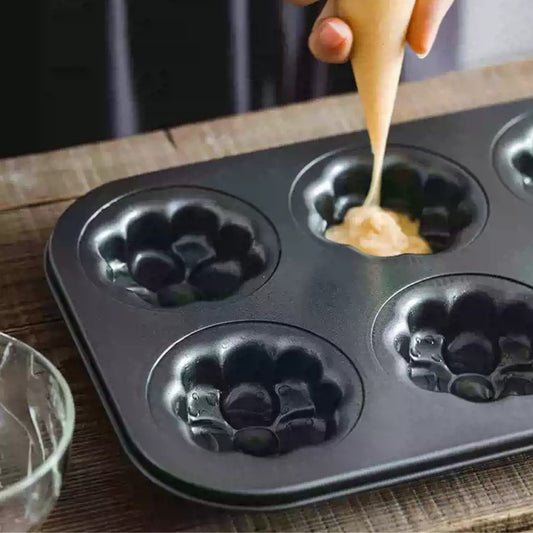 6-Cavity Flower Madeleine Pan, alternate view 2