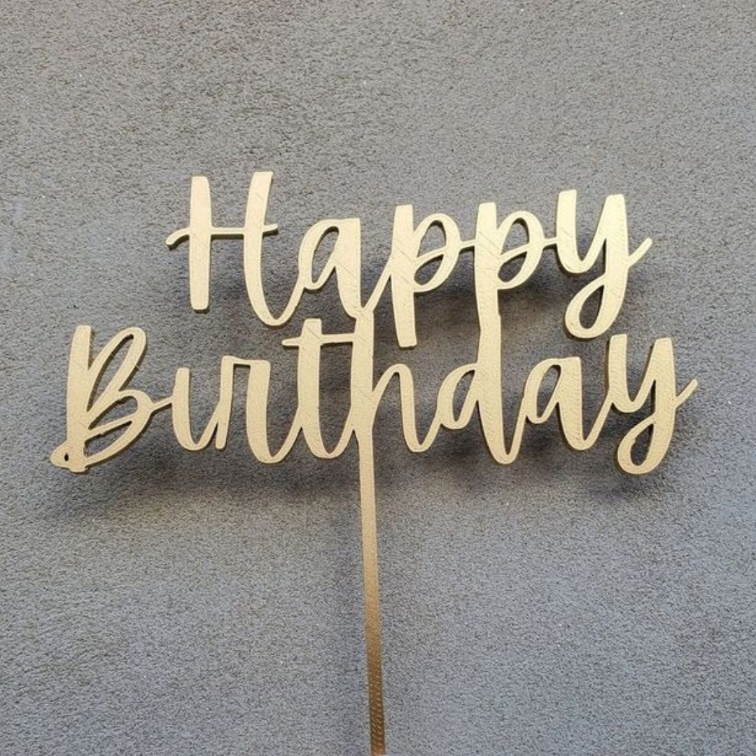 Personalized Cake Topper for Happy Birthday