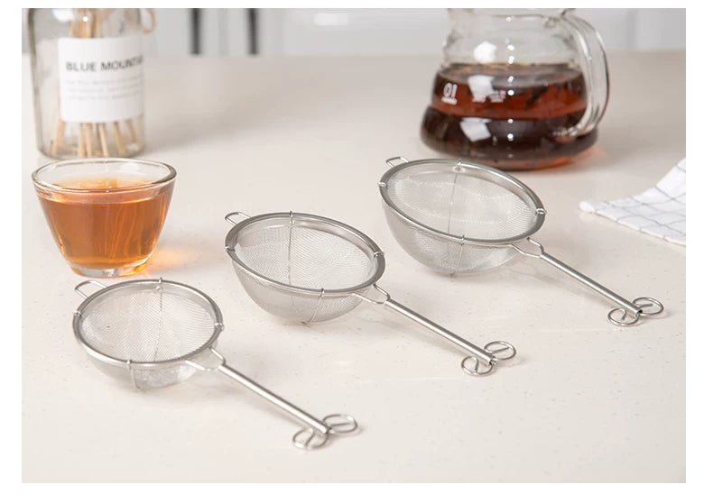 TIGERCROWN CakeLand Small Stainless Steel Strainer