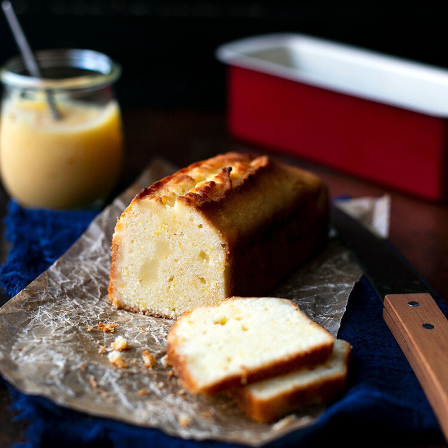 8" Red Pound Cake Loaf Pan, alternate view 5