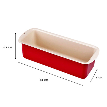 8" Red Pound Cake Loaf Pan, alternate view 6