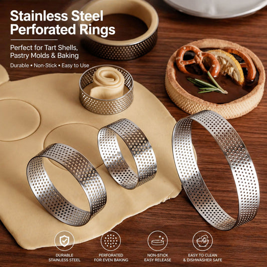 Perforated Tart Rings, alternate view 2