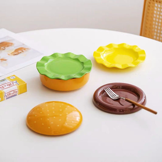 Hamburger Ceramic Dinnerware Set, alternate view 2