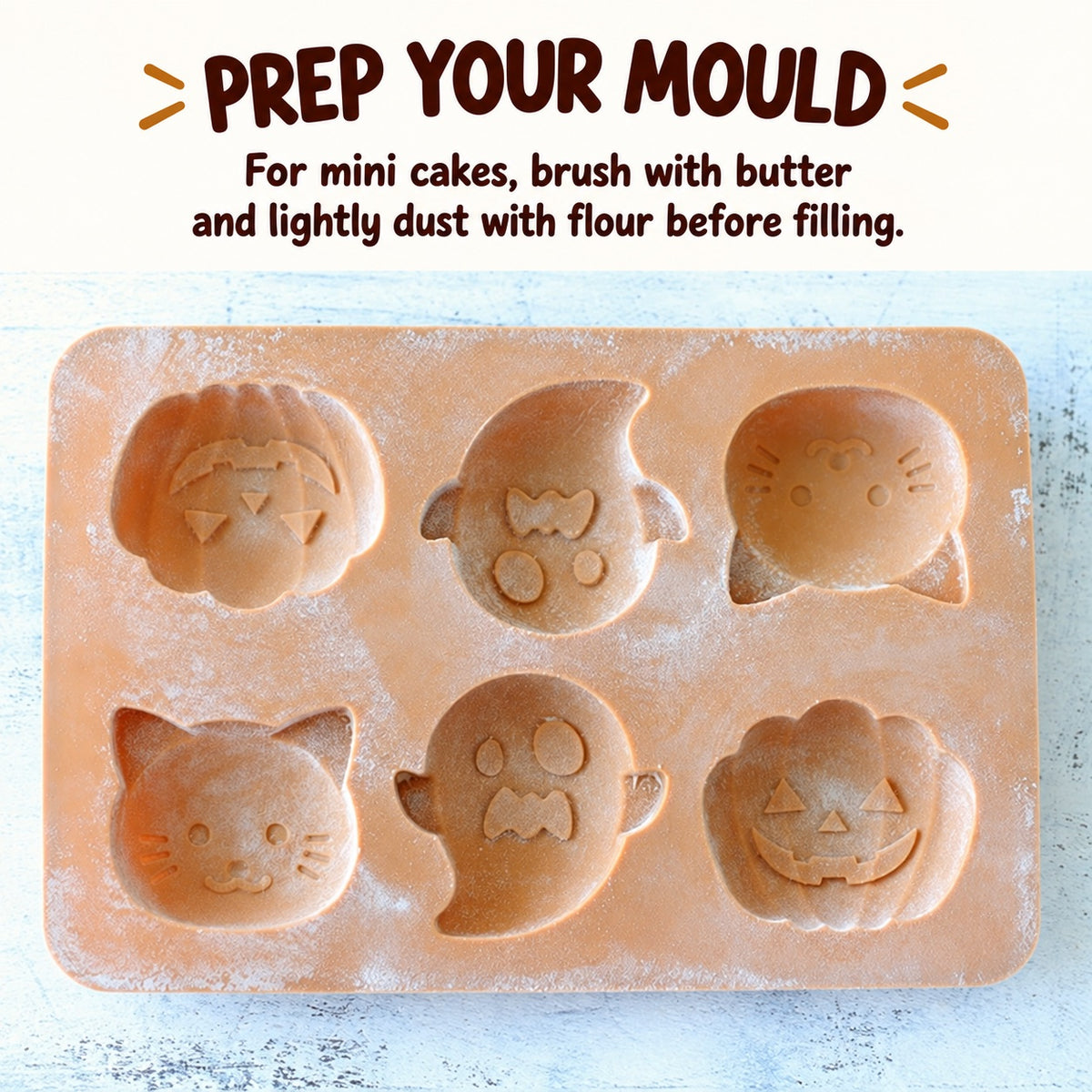Halloween Silicone Cake Mould – 6 Cavities