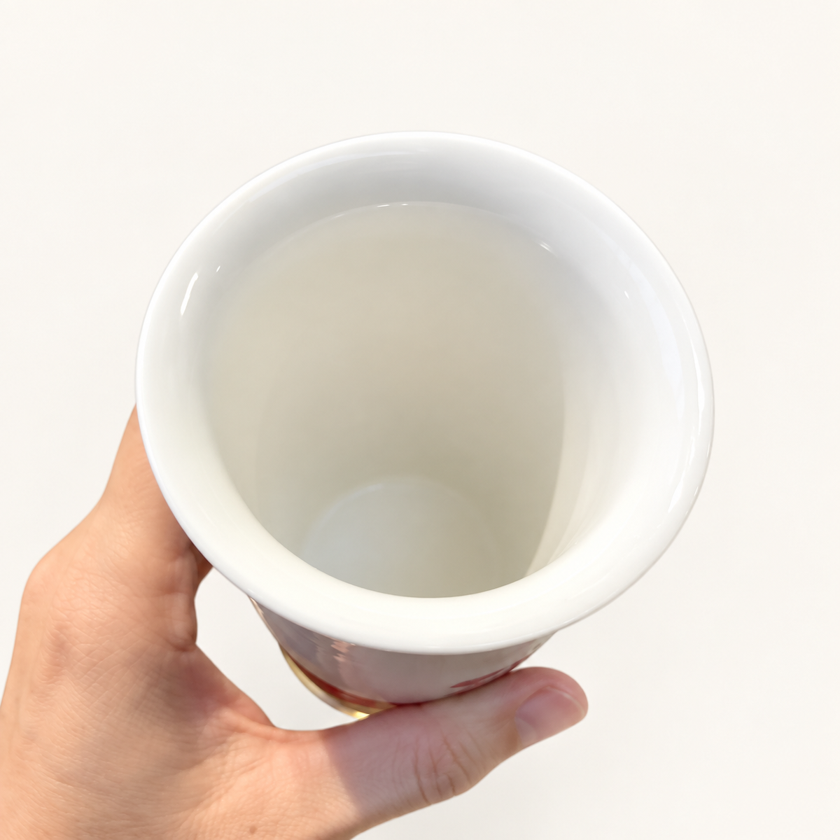 Black & White Ceramic Milk Tea Cup with Lid (350 ml)
