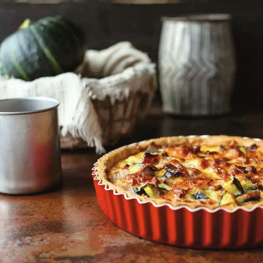Red Pie Pan with Removable Bottom, alternate view 2