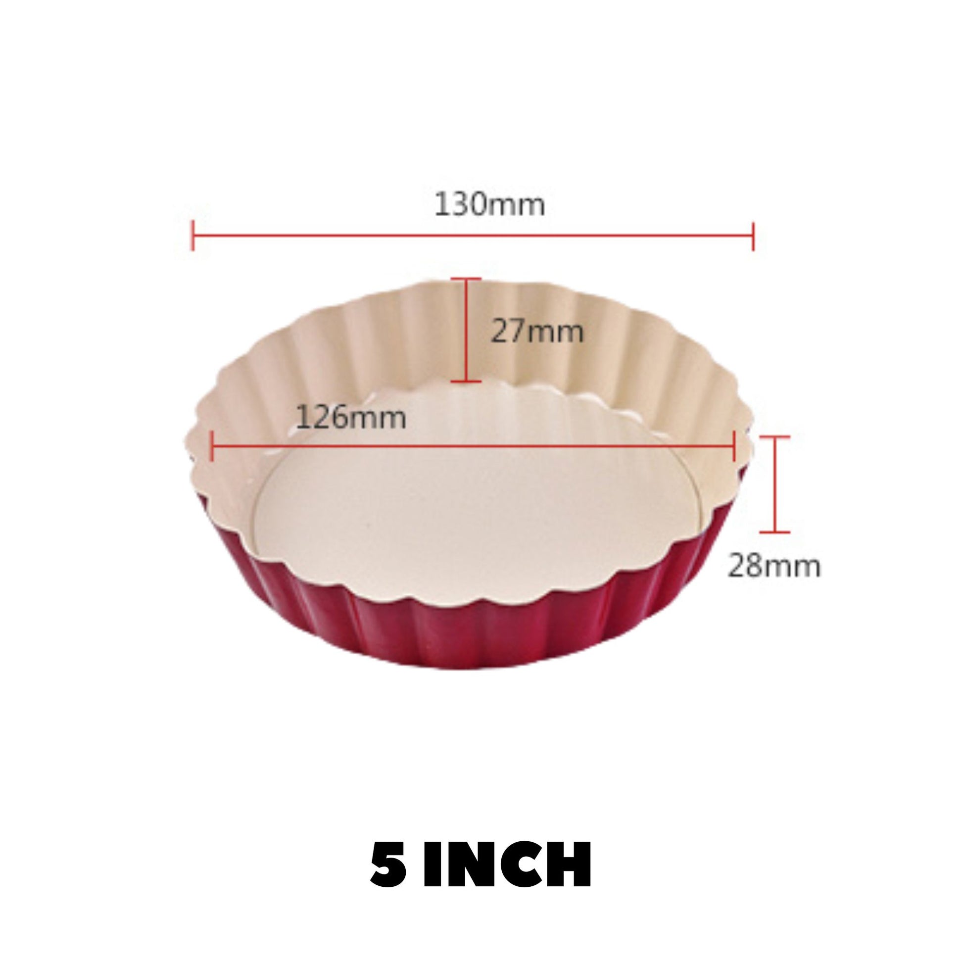 Red Pie Pan with Removable Bottom, alternate view 7