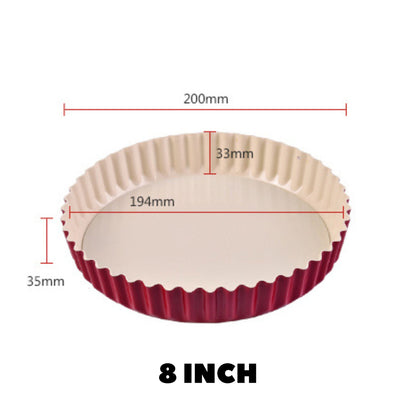 Red Pie Pan with Removable Bottom, alternate view 8