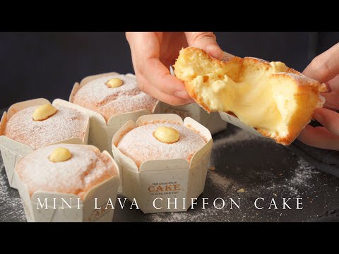 Mini Lava Chiffon Baking Cups